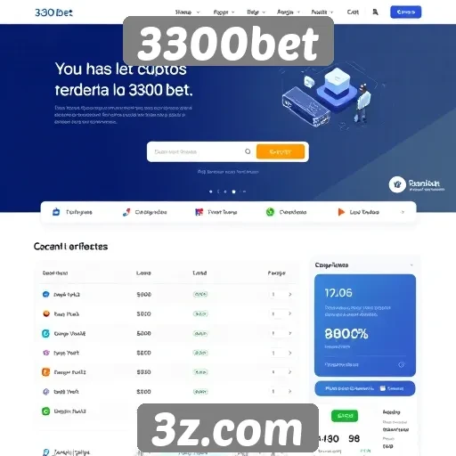 Interface e usabilidade do 3300bet